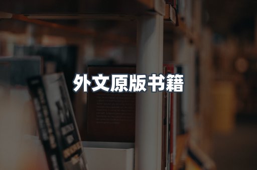 外文原版书籍
